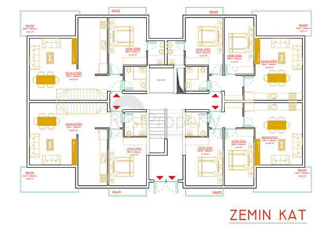 Modest Building - Under construction complex - In Oba / Alanya 
