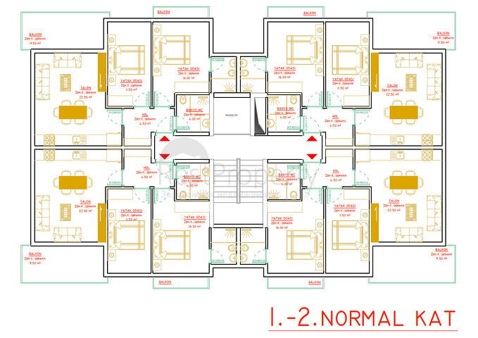 Modest Building - Under construction complex - In Oba / Alanya 
