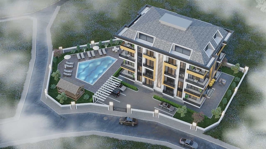 Modest Building - Under construction complex - In Oba / Alanya 