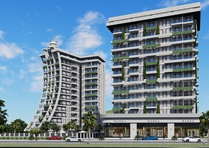 High floor -Best Deal - 1 bedroom apt -in Mahmutlar / Alanya 