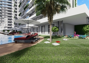 High floor -Best Deal - 1 bedroom apt -in Mahmutlar / Alanya 