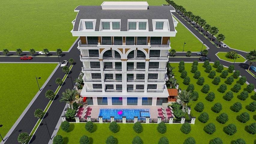 Brand new - 1 bedroom apt - in Mahmutlar / Alanya 