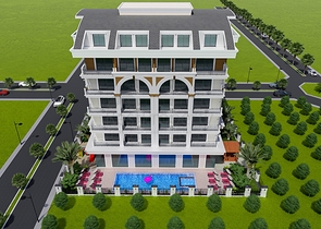 Brand new - 1 bedroom apt - in Mahmutlar / Alanya 