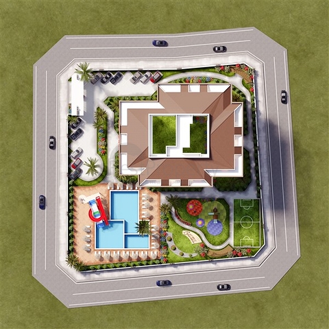 A new complex under construction in a promising area of Gazipasa