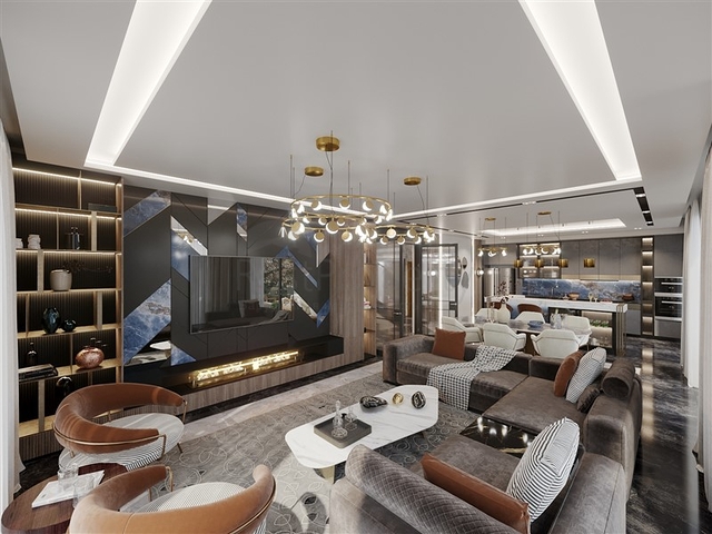 Luxury life style - Sea and Castle view - 4 bedroom Villa - in Alanya 