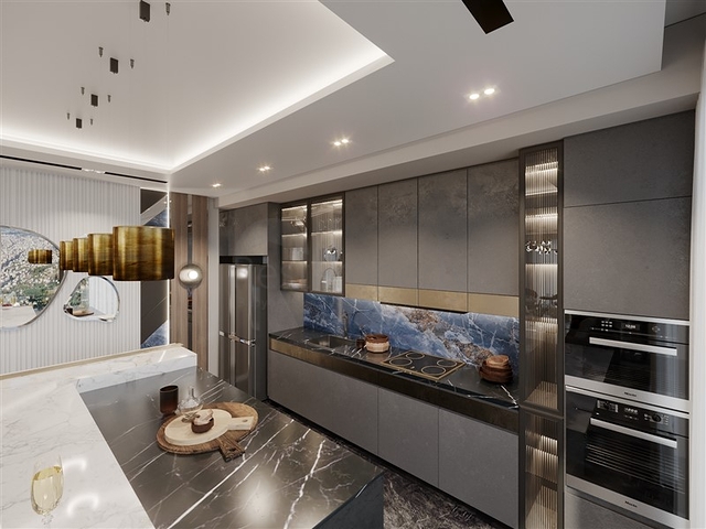 Luxury life style - Sea and Castle view - 4 bedroom Villa - in Alanya 