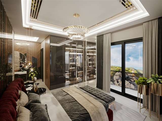 Luxury life style - Sea and Castle view - 4 bedroom Villa - in Alanya 