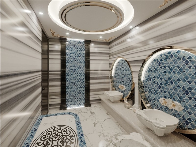 Luxury life style - Sea and Castle view - 4 bedroom Villa - in Alanya 