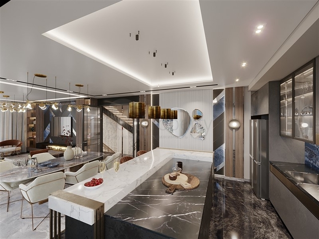 Luxury life style - Sea and Castle view - 4 bedroom Villa - in Alanya 