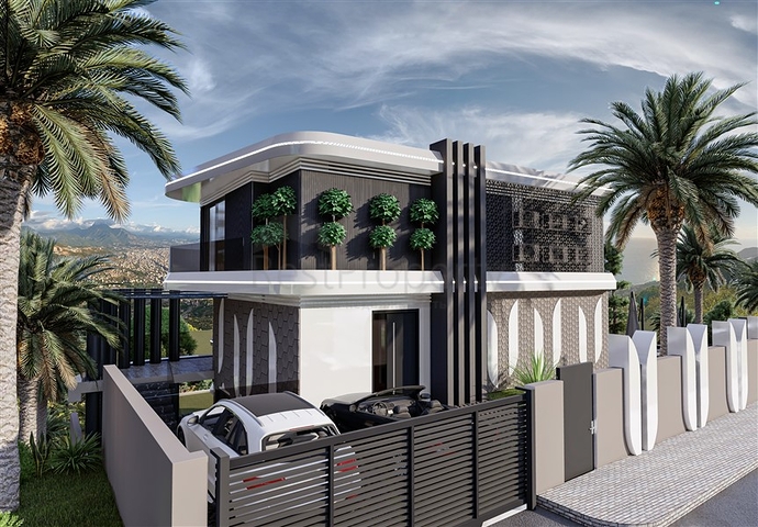 Luxury life style - Sea and Castle view - 4 bedroom Villa - in Alanya 