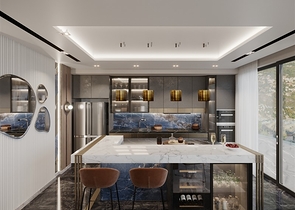 Luxury life style - Sea and Castle view - 4 bedroom Villa - in Alanya 