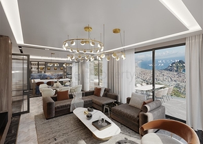 Luxury life style - Sea and Castle view - 4 bedroom Villa - in Alanya 