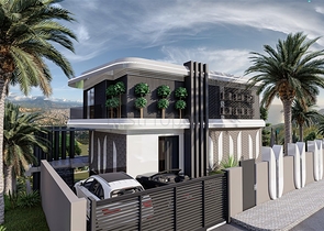 Luxury life style - Sea and Castle view - 4 bedroom Villa - in Alanya 