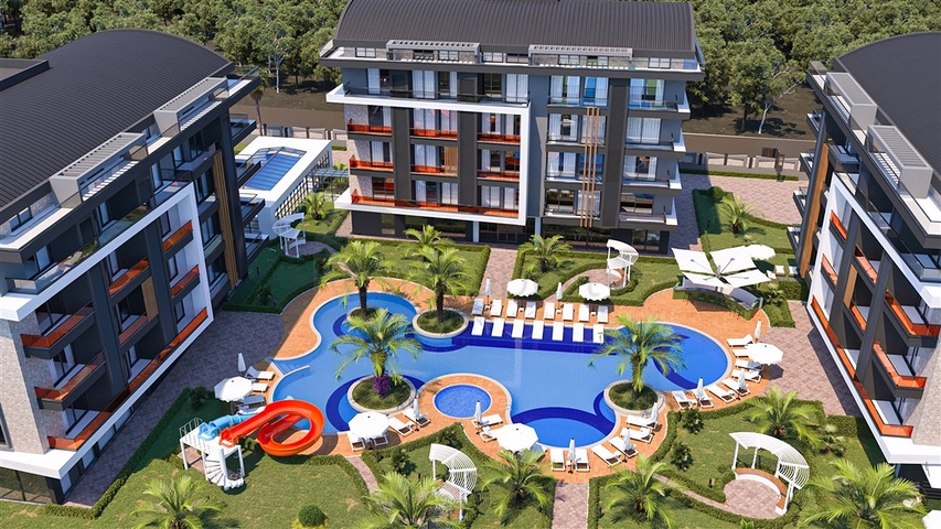Modern Style - Payment plan -Under construction project in Oba / Alanya 