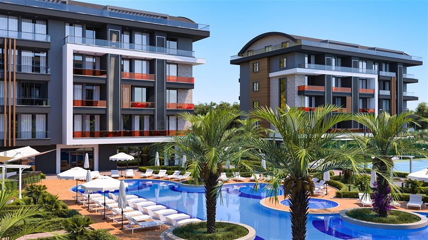 Modern Style - Payment plan -Under construction project in Oba / Alanya 
