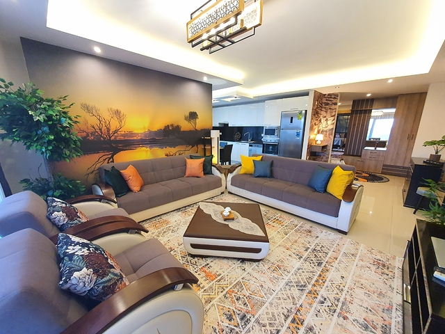 2+1 apartment with sea view in Cikcilli area