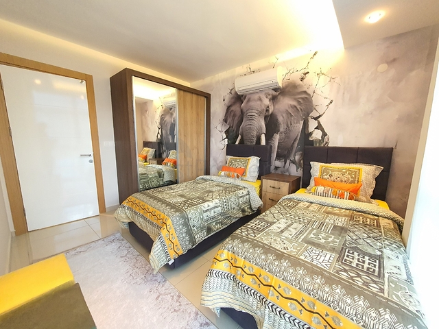 2+1 apartment with sea view in Cikcilli area