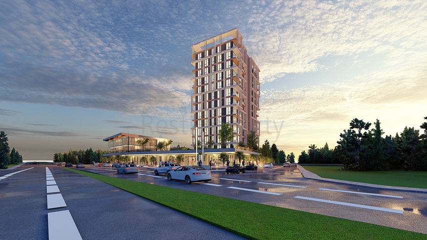 An investment project at the excavation stage in the Sanjaktepe area