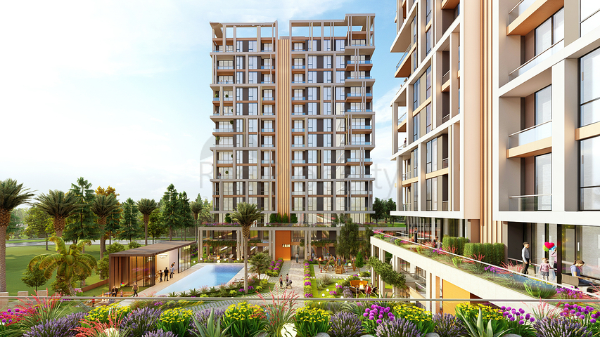 An investment project at the excavation stage in the Sanjaktepe area