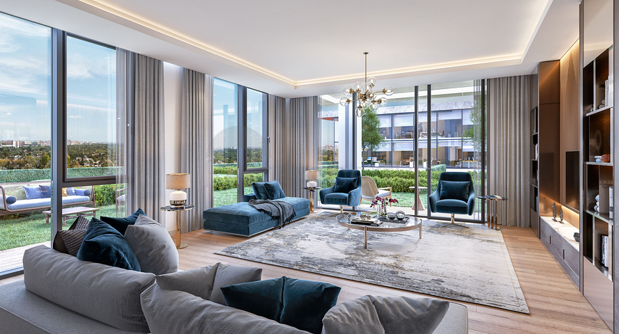 An investment project at the excavation stage in the Sanjaktepe area