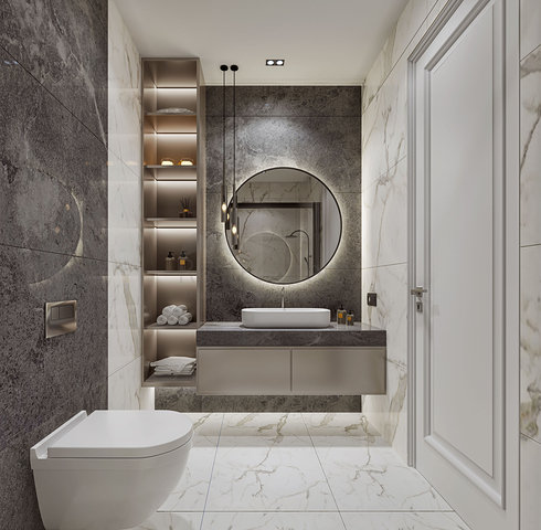 An investment project at the excavation stage in the Sanjaktepe area