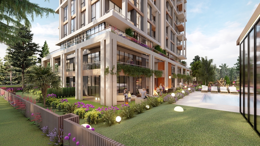 An investment project at the excavation stage in the Sanjaktepe area