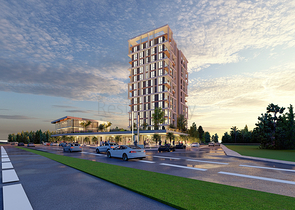 An investment project at the excavation stage in the Sanjaktepe area