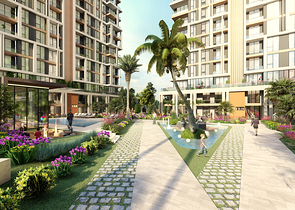 An investment project at the excavation stage in the Sanjaktepe area