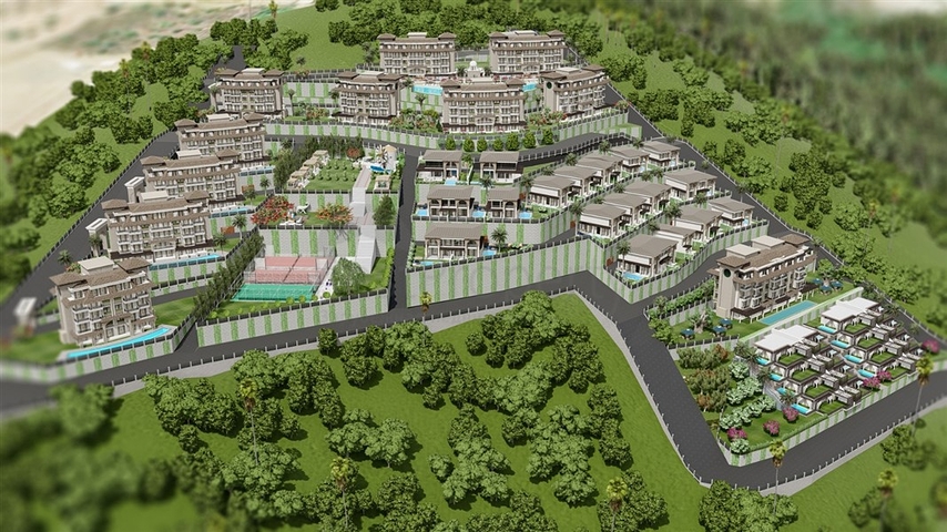 New investment project with sea view in Kargicak district