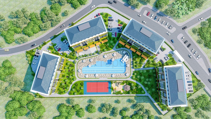 Apartments in a luxury complex in Avsallar