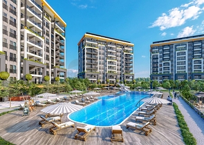 Apartments in a luxury complex in Avsallar