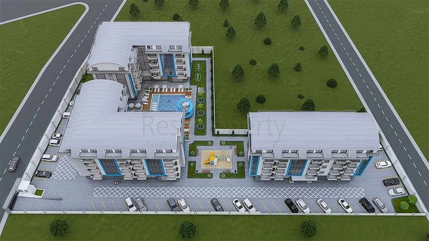 Apartment in a new complex in Oba district