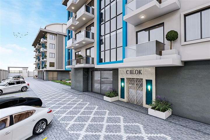 Apartment in a new complex in Oba district