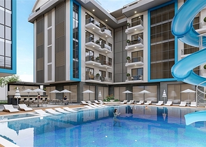 Apartment in a new complex in Oba district
