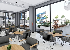 Apartment in a new complex in Oba district