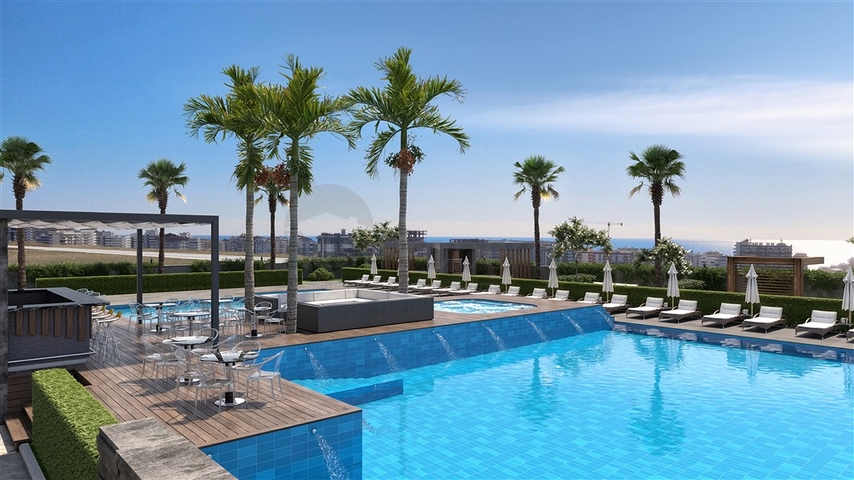 The project of a premium residential complex with infrastructure in Mahmutlar