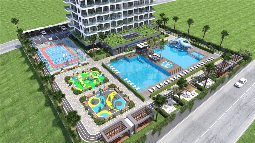 The project of a premium residential complex with infrastructure in Mahmutlar