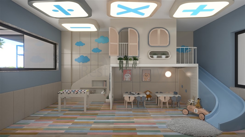 The project of a premium residential complex with infrastructure in Mahmutlar