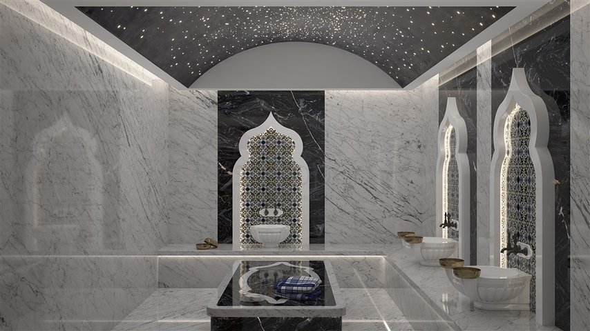 The project of a premium residential complex with infrastructure in Mahmutlar