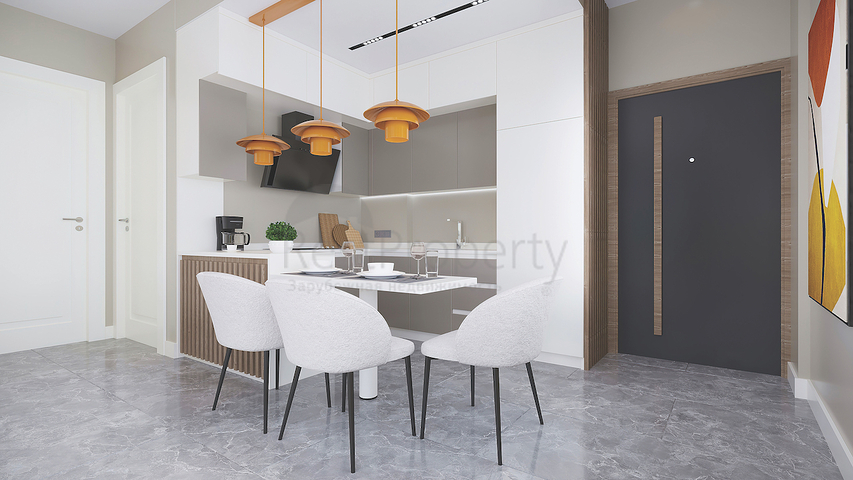 2+1 apartments in an eco-friendly complex surrounded by coniferous forest in the area of Dortepe in the eastern part of Bodrum.