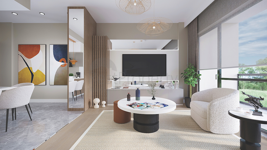 2+1 apartments in an eco-friendly complex surrounded by coniferous forest in the area of Dortepe in the eastern part of Bodrum.