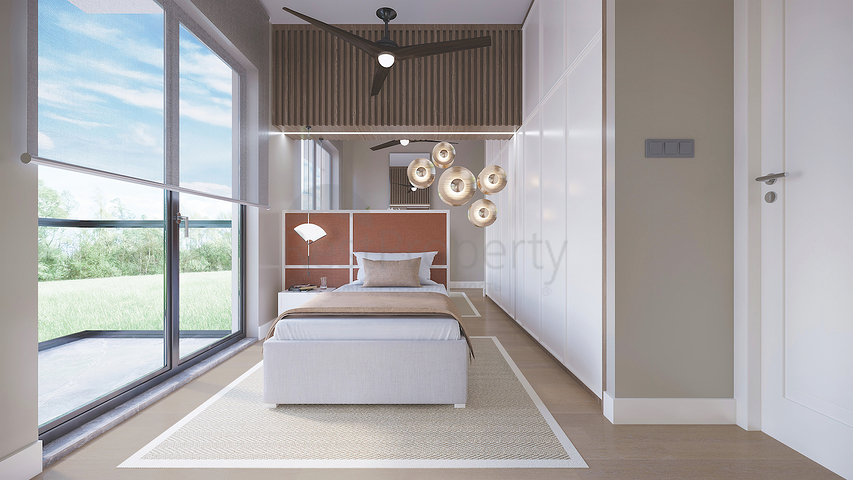 2+1 apartments in an eco-friendly complex surrounded by coniferous forest in the area of Dortepe in the eastern part of Bodrum.