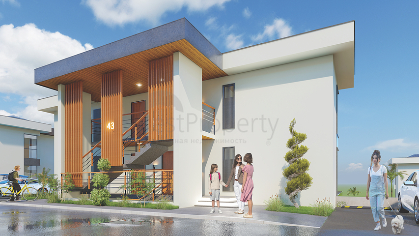 2+1 apartments in an eco-friendly complex surrounded by coniferous forest in the area of Dortepe in the eastern part of Bodrum.