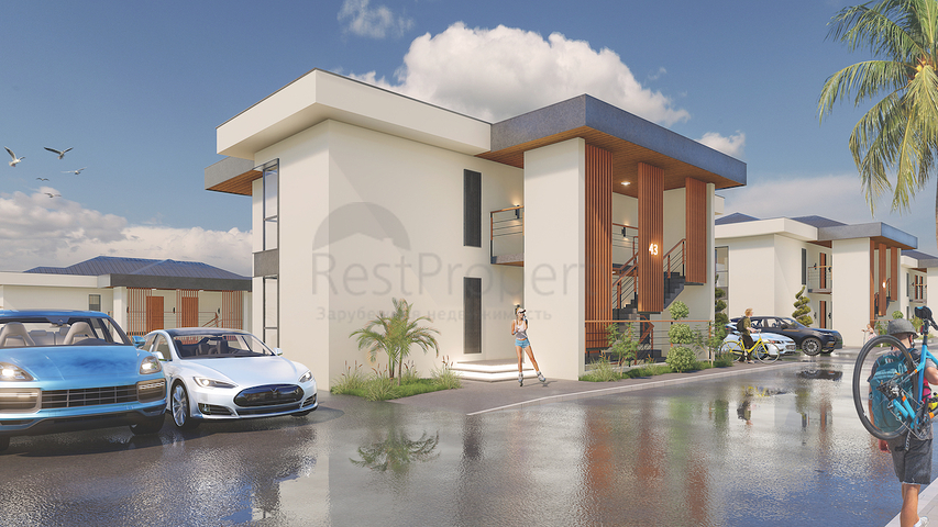 2+1 apartments in an eco-friendly complex surrounded by coniferous forest in the area of Dortepe in the eastern part of Bodrum.