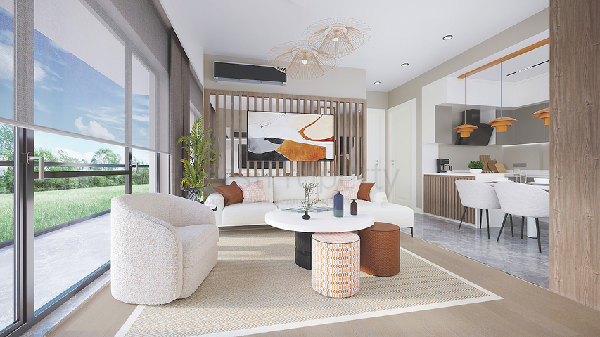 2+1 apartments in an eco-friendly complex surrounded by coniferous forest in the area of Dortepe in the eastern part of Bodrum.