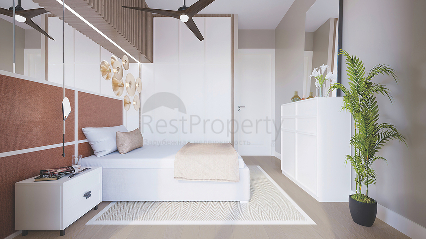 2+1 apartments in an eco-friendly complex surrounded by coniferous forest in the area of Dortepe in the eastern part of Bodrum.