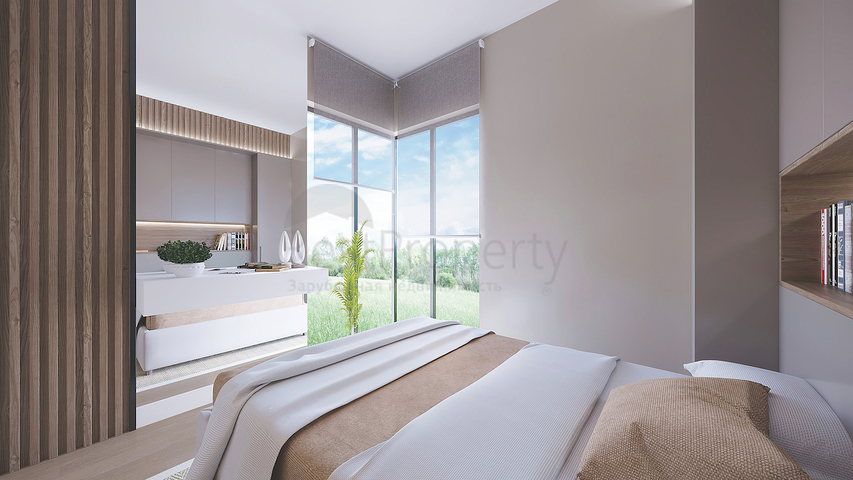 2+1 apartments in an eco-friendly complex surrounded by coniferous forest in the area of Dortepe in the eastern part of Bodrum.