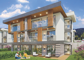 2+1 apartments in an eco-friendly complex surrounded by coniferous forest in the area of Dortepe in the eastern part of Bodrum.