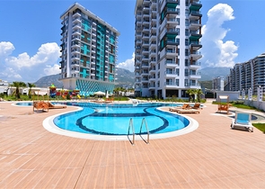 1+1 apartment in a new complex in Mahmutlar district