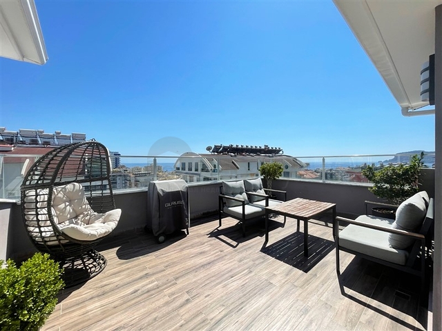 Sea view - 5 bedroom duplex - in Tosmur / Alanya 